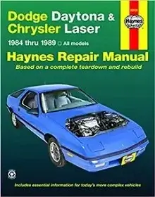 Dodge Daytona and Chrysler Laser Haynes Repair Manual