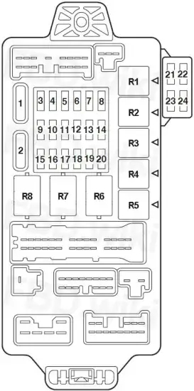 Mitsubishi 380 Fuses Box Diagram