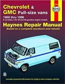 1988-1992 GMC Vandura and Chevy G20, G30 Repair Manual