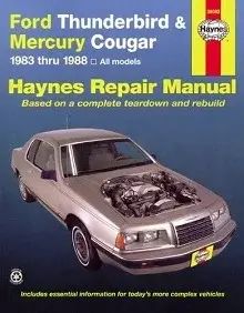 Ford Thunderbird & Mercury Cougar (1983-1988) Repair Manual