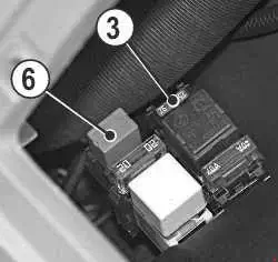 Komatsu WB93S-5 Radiator Fan Relay Location