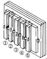 Komatsu PC25-1, PC30-7, PC40-7, PC45-1 Fuses Description