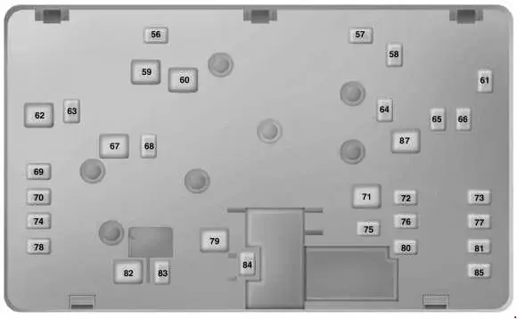 2013-2019 Lincoln MKZ - Diagram of Fuse Box