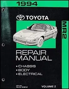 1989-1999 Toyota MR2 (W20) Repair Manual