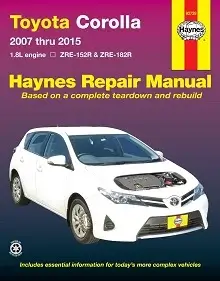 2013-2018 Toyota Auris & Toyota Corolla Repair Manual