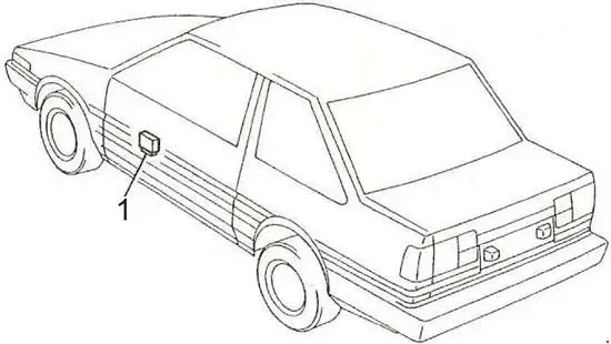 1983-1987 Toyota Corolla (AE86) Location of the Power Window Relay
